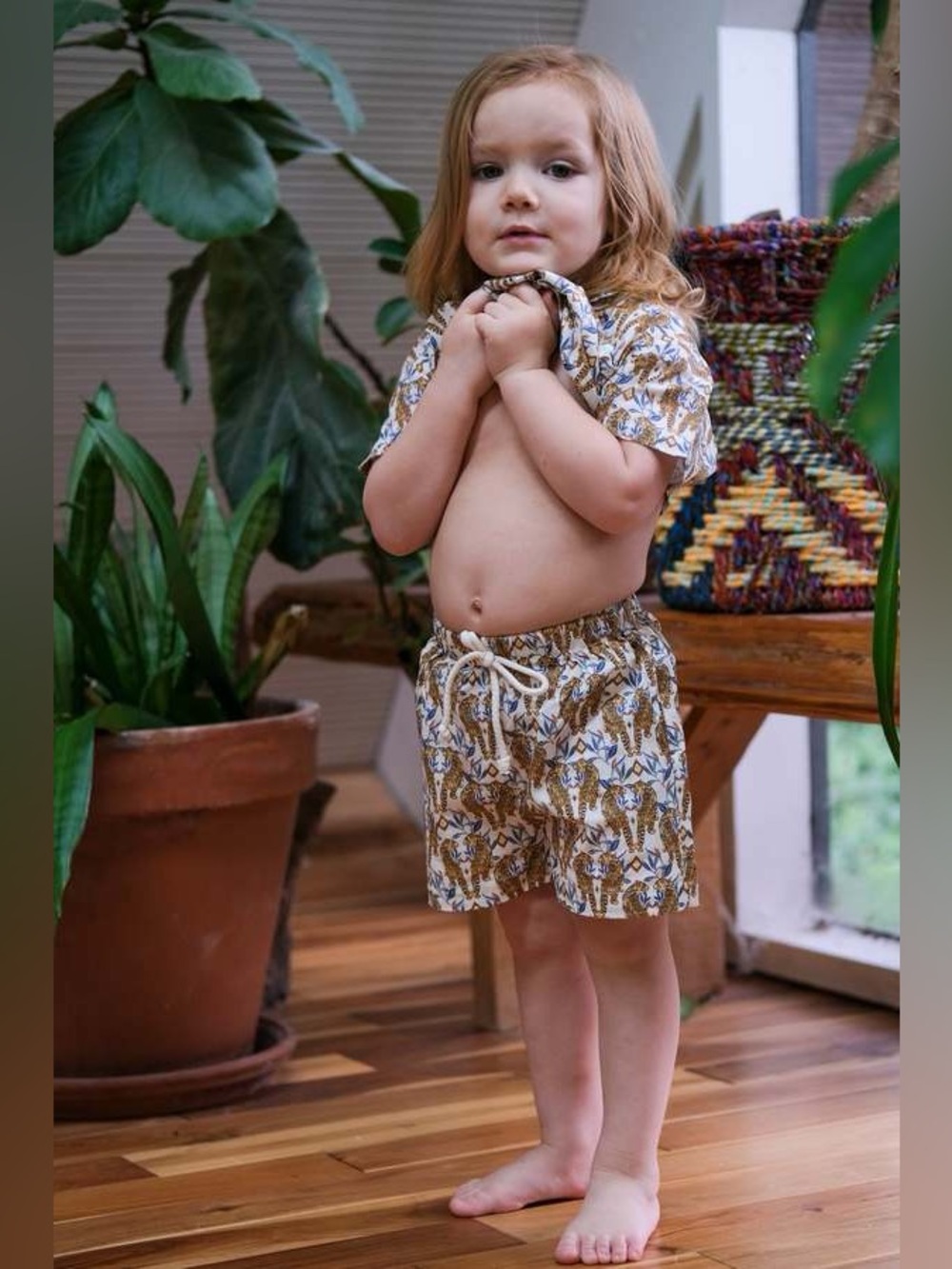 Wild Short in Tigers by Bebe Organics - Size 6 Months